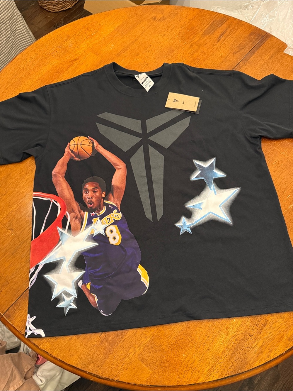 NikeBlack Graphic Basketball Logo Short Sleeve Tee Kobe Bryant xl